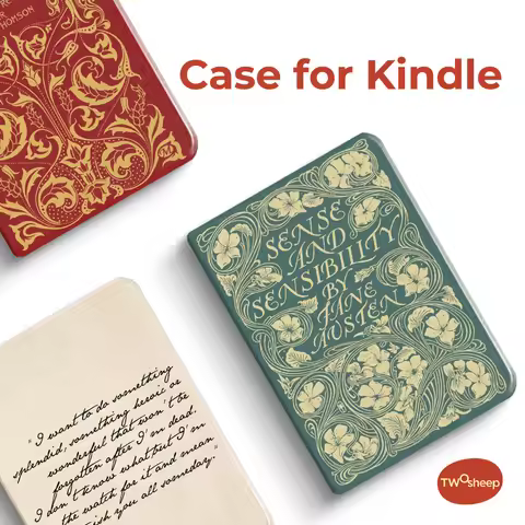 Twosheep Hard Shell Case for Kindle Paperwhite12th Kindle Colorsoft Kindle 11th 6 Inch Flip Cover Au
