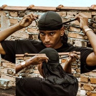 durag black turban gauze beauty trendy white gangs durag黑人头巾纱美潮白匪帮HIPHOP东西海岸GANGSTER街舞BBOY说唱SD16