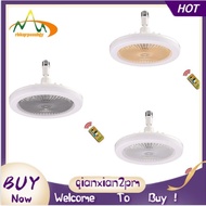 【rbkqrpesuhjy】2PCS Ceiling Fans with Remote Control and Light Lamp Fan E27 Converter Base Smart Silent Ceiling Fans