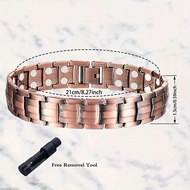 Environmentally Friendly Bronze Magnet Lucky Bracelet Men's Jewelry Ready Stock Suitable for Anniver