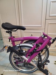 Brompton 紫色摺疊單車