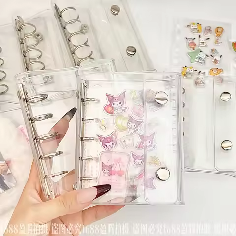 M5 3d Cute Sticker Transparent Storage Book Pvc Transparent Handbook Material Storage Book Sticker T