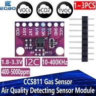 1~3 PCS Gas Sensor Carbon Dioxide Detection Sensor Module CCS811 CO2 eCO2 TVOC Air Quality Detecting