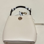 TB 牛皮水桶包 杏色