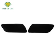 Headlight Washer Jet Nozzles Cover Cap Set for Audi A6 C6 Facelift Front Bumper