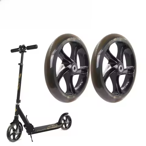 For Razor and Adult Kick Scooters Solid Wheels 200mm Adult Scooter Wheels with ABEC 7 Bearings Repla
