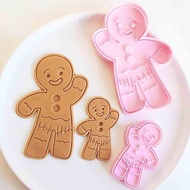 Christmas Gingerbread man Cookie Mold DIY Bakery Tools and Accessories Cookie Stamp