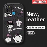 JIUMOO เคส X657C Infinix Smart 5 Hot 10 Lite Smart 6 X657การ์ตูนแฟชั่น Kuromi ดีไซน์ใหม่ซิลิโคนนิ่มหนังเคสมือถือกันกระแทกลายสร้างสรรค์ฝาครอบเลนส์แบบเต็มเคสป้องกันกล้อง