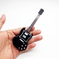 Gibson SG Black Guitar Miniature For 1:6 Action Figure