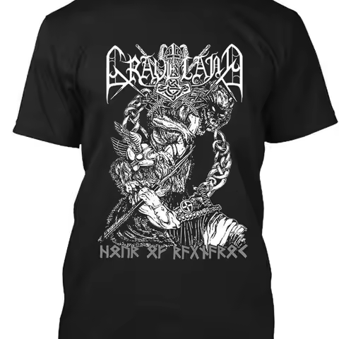 New Graveland Hour of Ragnarok Polish Retro Classic Vintage Logo T Shirt S 4XL
