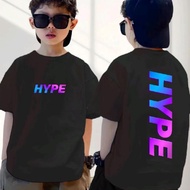 KANAK KANAK HYPE DESING 2 DEPAN & BELAKANG T-SHIRT SHORT SLEEVE SIZE ( 2-20 )100%COTTON  READY STOCK