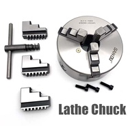 MESIN 1set Lathe Chuck Machine Lathe Head As Chuck Lathe Cuk Lathe 3 Jaw | Lathe Claw Lathe Head Lat