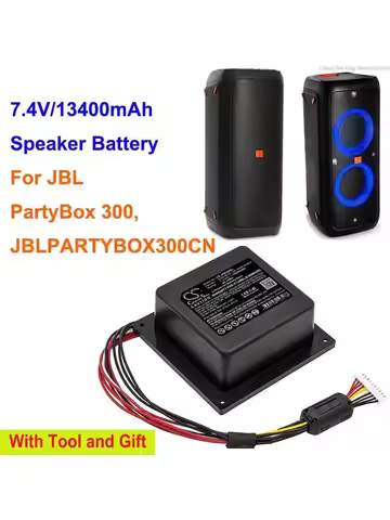 CS 7.4V 13400mAh Speaker Battery 2INR19/66/4,SUN-INTE-125 GSP-ICR2S4P-PB350A for JBL JBLPARTYBOX300C