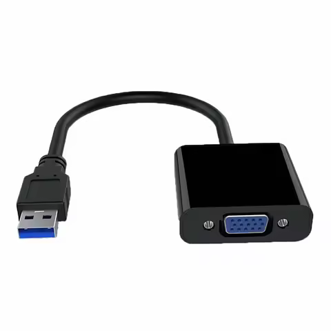 USB 3.0 To VGA Adapter Multi-Display FHD Video Converter Support for Windows Computer Desktop Laptop