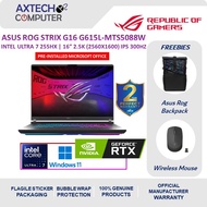 Asus ROG Strix G16 G615L-MTS5088W 16'' 2.5K 300Hz Gaming Laptop ( CU7-255HX, 32GB, 1TB, RTX5060 8GB,