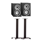 Elac Uni-Fi UB5 (Pair) Bookshelf Speakers And SF30-B1 (Pair) 30-inch Bookshelf Speaker Stands - B...