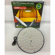 350W Ultra Thin Light Rechargeable LED Light Bulb (72LED) Emergency UFO Light Lampu LED For Pasar Ma