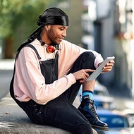 Durag Long Tail Bandana Hip Hop Durag Breathable Headband Durag Hat For Driving