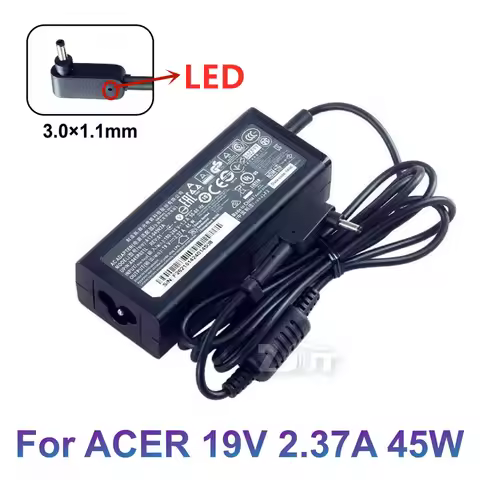 19V 2.37A 45W 3.0*1.0mm AC Power Laptop Adapter Charger For ACER Aspire S7 391 V3-371 Switch12 PA-14