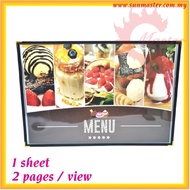 A3 Card Menu Holder | A3 Menu Holder | Transparent Clear Menu Cover, Menu PVC Book Restaurant Cafe |
