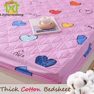 Bed Sheet Mattress Cover Quilted Cotton Mattress Pad Fitted Bed Sheet Mattress Protector Garterized