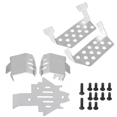 Stainless Steel Chassis Armor Skid Plate for Traxxas -4 82056-4 RC Car RC Chassis Protector RC Chass