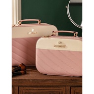 makeup bag beg mekap Kotak kosmetik Han Pinhui dengan cermin, perjalanan wanita, beg kosmetik baru, 