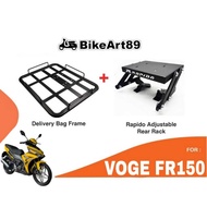 Monorack VOGE FR150 RAPIDO Foodpanda Grabfood Heavy Duty Delivery Bag Frame Tapak Monorack Accessori