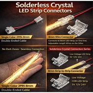 COB LED Connector 2pin 8MM 10MM SMD CONNECTOR / COB 2 PIN CONNECTOR / SAMBUNGAN COB LED STRIP – Easy