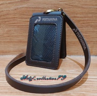 Tempat Id Card Kulit PERTAMINA Lipat Holder Id Card PERTAMINA Kulit Lipat
