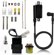 Ignition CDI Box Ignition Coil Starter Solenoid Relay for Kawasaki Bayou 300 KLF300 1988-2004 KLF300