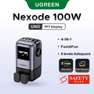 【New Arrival】UGREEN UNO RobotGaN 100W 4-Ports USB C USB A TFT Smart Display Fast Charger Compatible 