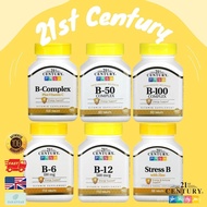 Ready to ship 21st Century B-100 B-50 B-6 Stress B B-12 Vitamin B Complex, nourishes the nervous sys