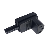 [szluzhen3gv] C13 Power Plug Right Angle IEC 320 C13 Female Plug Cord Adapter Connector