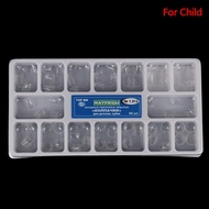 64Pcs Dental Transparent Resin Precrown Dental Crown Deciduous Teeth Adult Child