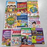 used XA6-0706WL Multilingual learning text book /Kamus Bergambar for Kids Malay /Tamil /English /Jaw