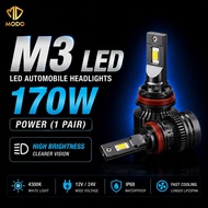 MODO M3 LED 170W 4300K Warm White Headlight Plug & Play H1 H3 H4 H7 H11 9005 9006