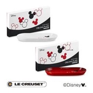 LE CREUSET 迪士尼系列 瓷器日式橢圓盤25cm 瓷器馬克杯200ml（雪花白、櫻桃紅）～