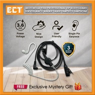Motorola 9200 Professional VIP Bodyguard Surveillance Walkie Talkie Earpiece Earphone for T6 T7 T8 T