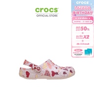 CROCS รองเท้าลำลองเด็ก CLASSIC VALENTINE’S DAY CLOG รุ่น CS 209754-7CI - PINK MILK/HEARTS
