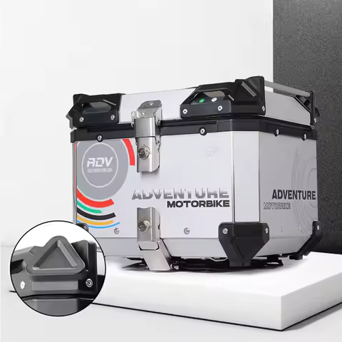 Universal Motorcycle Aluminum Box 65L Motorcycle Rear Trunk 55L Moto Top Box 45L Motorcycle Tail Box