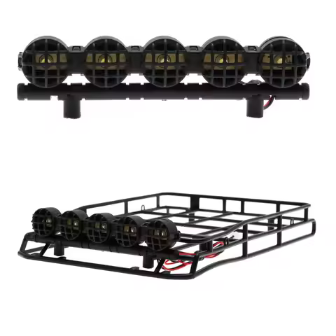 MN D90 MN98 MN99S Camel Cup Luggage Carrier Roof Rack with LED Light 1/12 RC Car Upgrade Parts Acces