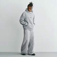 Men's Minimalist Long Sleeve Hoodie And Pants Set Mens 2 Piece Set Grey Sweatsuit Man 2 Piece Set Gr