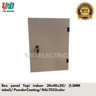 Indoor hat panel Box 30x40x20/ (1.5MM thick) PowderCoating/ RAL7032color