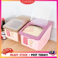 🍒CHERRY🍒 Rice Storage Box With Wheels 5kg 10kg 15kg rice storage yp319 bekas penyimpan beras nasi roda viral