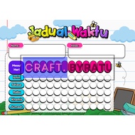 [BM] Jadual Waktu Kelas Boleh Ubah | Jadual Waktu Sekolah Boleh Ubah | Jadual Sekolah | Jadual Kelas