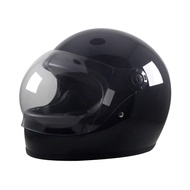 Gringgo black Glossy Helmet, retro full face cafe racer gringgo black helmet