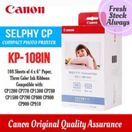 Canon KP-108IN Selphy Ink Cartridge + 108 Sheets/Ready Stock Fast Delivery