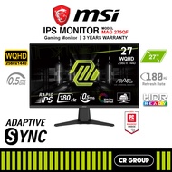 MSI MAG 275QF 27-inch WQHD 180Hz Rapid IPS Gaming Monitor (3Yrs MSI Warranty)