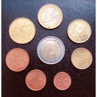 Đồng xu euro của Ý ( italia ) trọn bộ 8 xu 2002 - Nay